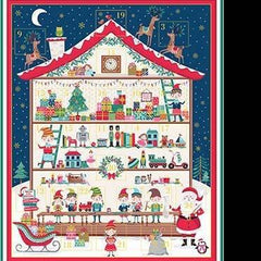 Santa's Workshop - Advent Calendar Panel -