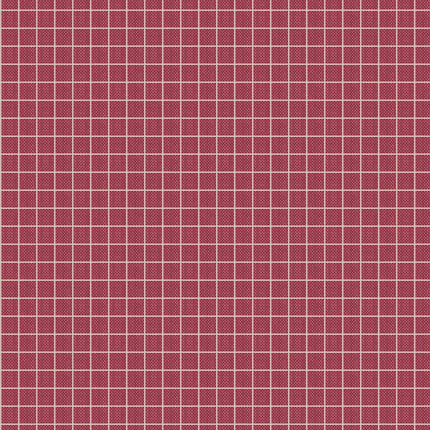 Tilda Creating Memories Fabric | Woven Plaid | Burgundy - 160086
