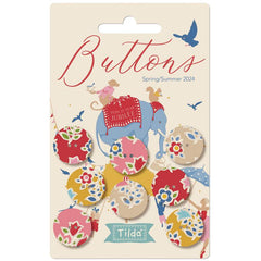 Tilda Jubilee Fabric | 18mm Buttons (8) - TD400061