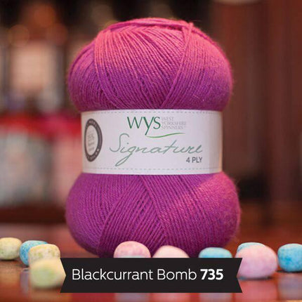 West Yorkshire Spinners | Signature 4ply | Blackcurrant Bomb -