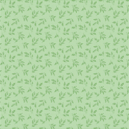 Makower | Plain & Simple | Wheat Gingham | Pine