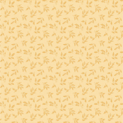 Makower | Plain & Simple | Wheat Gingham | Honey