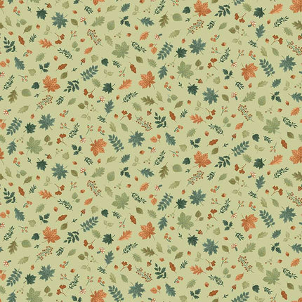Makower Hello Autumn | Cascade de feuillage | Vert