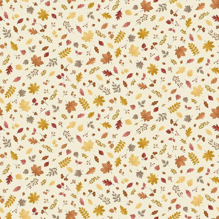 Makower Hello Autumn | Cascade de feuillage | Crème