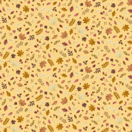 Makower Hello Autumn | Cascade de feuillage | Jaune