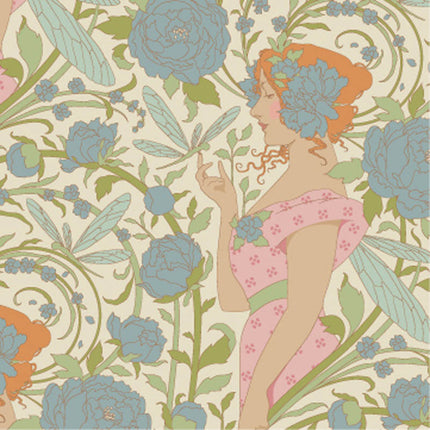 Tilda Songbird | Lot d'un demi-mètre | Bleu (5)