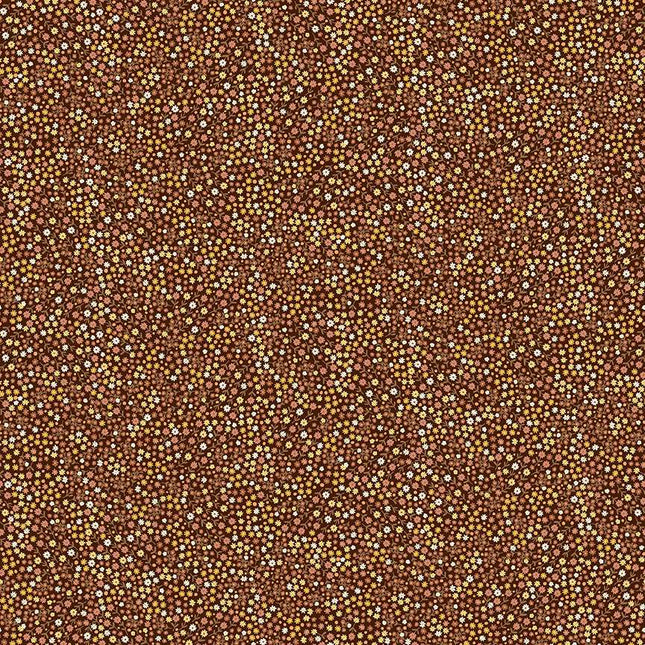Makower Hello Autumn | Mini Blooms | Brown