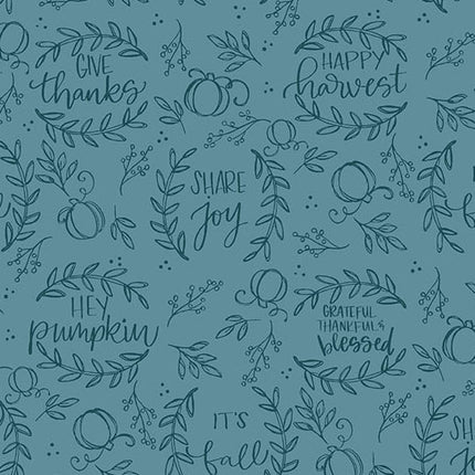 Makower | Harvest Home | Happy Harvest | Cornflower