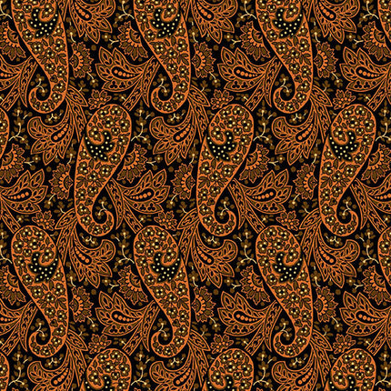 Makower | Nightfall | Paisley | Black