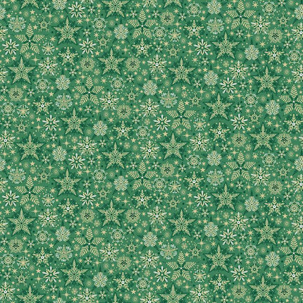 Makower Good Tidings | Frosty | Green
