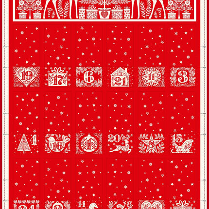 Makower Scandi 25 | Folding Advent Panel
