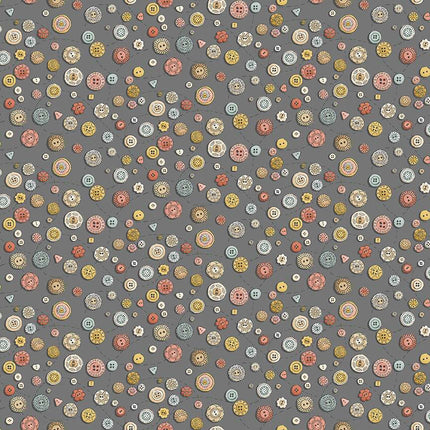 Makower | Atelier | Buttons | Grey