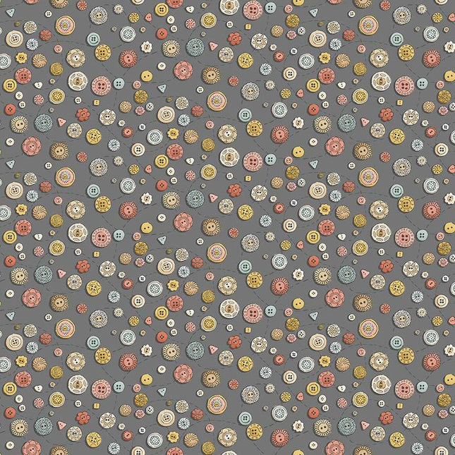 Makower | Atelier | Buttons | Grey