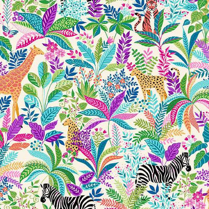Makower | Tropica | Wildlife | Crème