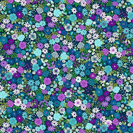 Makower | Tropica | Lot de 42 carrés de tissu de 12,7 cm