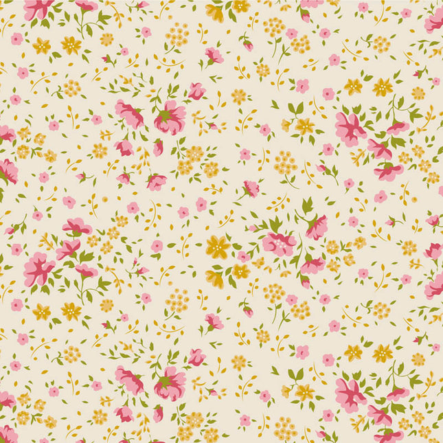 Tilda 108'' Wideback Fabric | Ellie | Pink/Yellow PRE ORDER OCT
