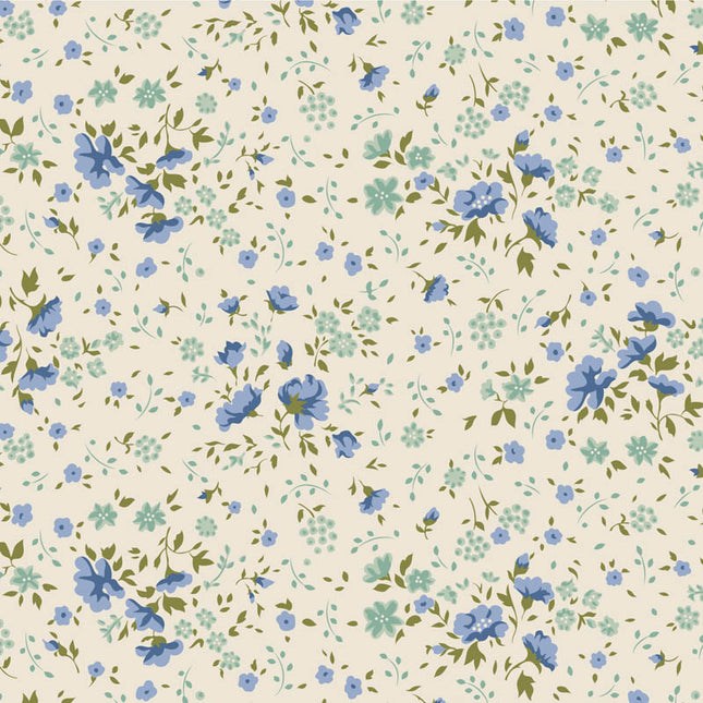 Tilda 108'' Wideback Fabric | Ellie | Blue/Teal PRE ORDER OCT