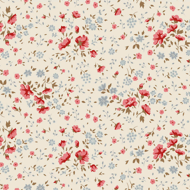 Tilda 108'' Wideback Fabric | Ellie | Red/Slate PRE ORDER OCT