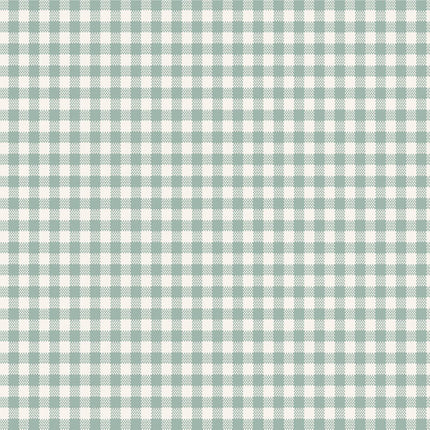 Tissu large Tilda 274 cm | Vichy tissé | Bleu Canard PRÉCOMMANDE OCT