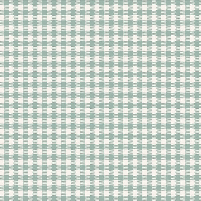 Tilda 108'' Wideback Fabric | Woven Gingham | Duckegg PRE ORDER OCT