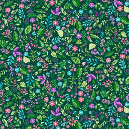 Makower | Tropica | Lot de 42 carrés de tissu de 12,7 cm