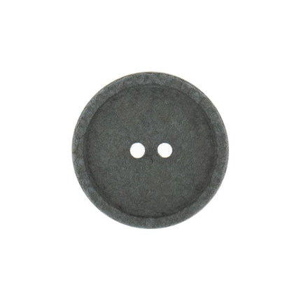15mm Eco Button | 2 Hole | Recycled Cotton | Grey - G466415\31 | RT108