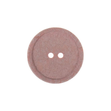 15mm Eco Button | 2 Hole | Recycled Cotton | Pink - G466415\6 | RT112