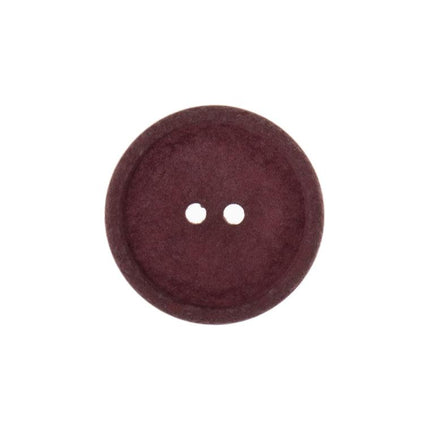 15mm Eco Button | 2 Hole | Recycled Cotton | Wine - G466415\18 | RT111