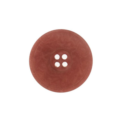 15mm Eco Button | 4 Hole | Corozo | Rimmed Light Pink - Hollies Haberdashery UK