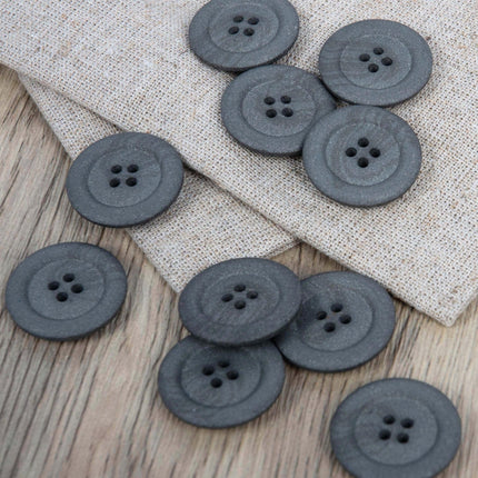 15mm Eco Button | 4 Hole | Hemp | Light Blue - Hollies Haberdashery UK