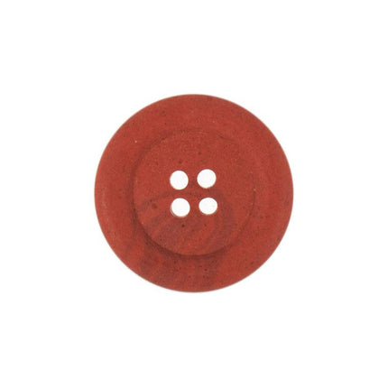 15mm Eco Button | 4 Hole | Hemp | Red - G466215\8 | RT84