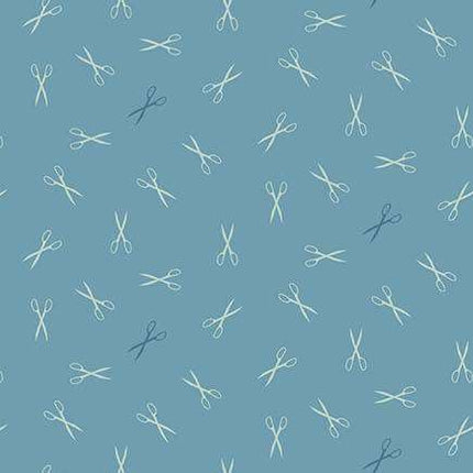 Edyta Sitar | Sewing Bird | Good Scissors | Azure