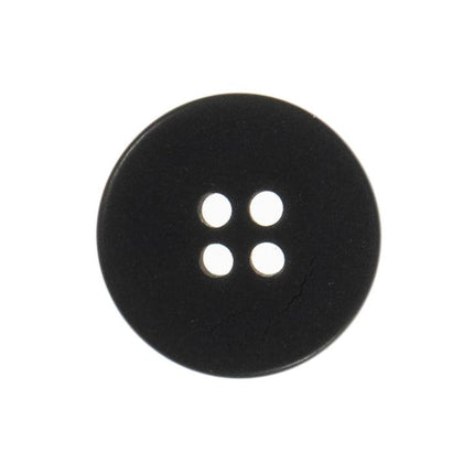 18mm Eco Button | 4 Hole | Corozo | Black - G466118\34 | RT31
