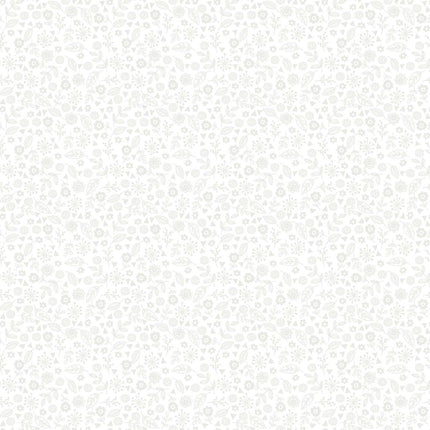 Makower | Doodle Ditzy essentiel | Blanc sur blanc