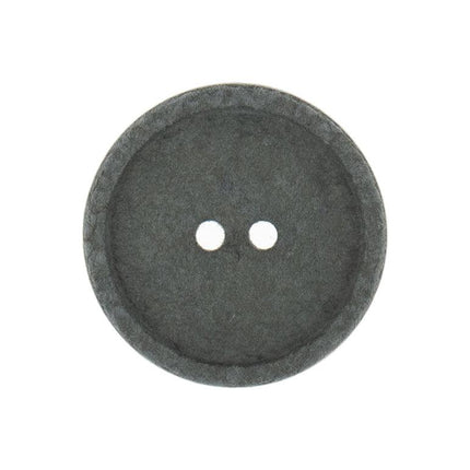 20mm Eco Button | 2 Hole | Recycled Cotton | Grey - Hollies Haberdashery UK