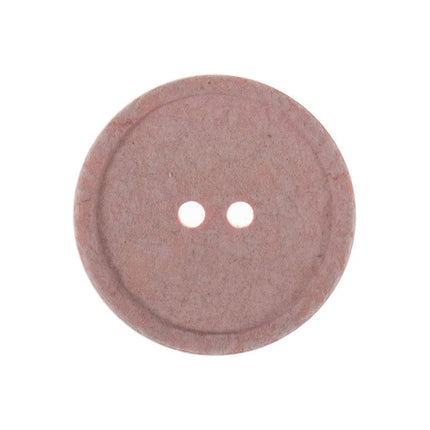 20mm Eco Button | 2 Hole | Recycled Cotton | Pink - G466420\6 | RT106