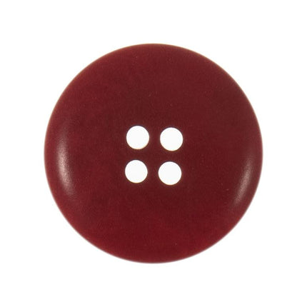 23mm Eco Button | 4 Hole | Corozo | Red - G466123\8 | RT12