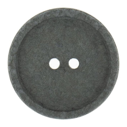 25mm Eco Button | 2 Hole | Recycled Cotton | Grey - G466425\31 | RT97