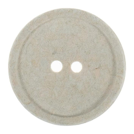 25mm Eco Button | 2 Hole | Recycled Cotton | Natural - G466425\2 | RT98