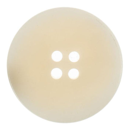 25mm Eco Button | 4 Hole | Corozo | Natural Cream - G466125\2 | RT16