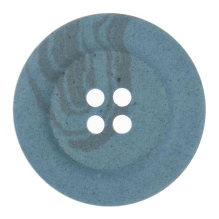 25mm Eco Button | 4 Hole | Hemp | Light Blue - Hollies Haberdashery UK