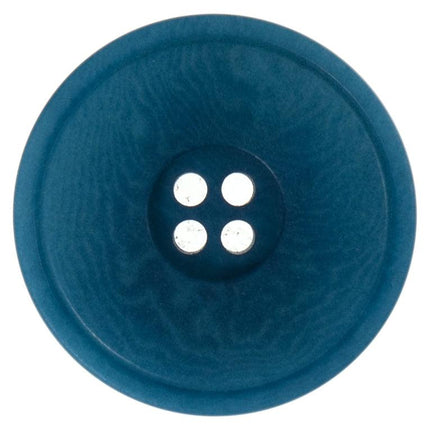 27mm Eco Button | 4 Hole | Corozo | Rimmed Medium Blue - G466727\16 | RT44