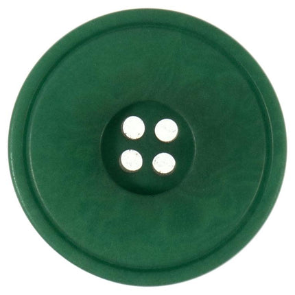 27mm Eco Button | 4 Hole | Corozo | Rimmed Medium Green - G466727\22 | RT41