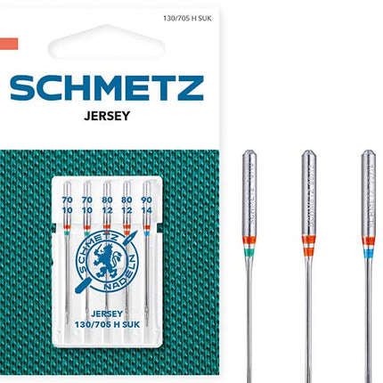 Schmetz | Sewing Machine Needles | Jersey Assorted 70(10)-90(14)