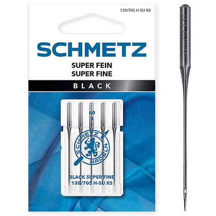 Schmetz | Sewing Machine Needles | Black Super Fine 70(10)