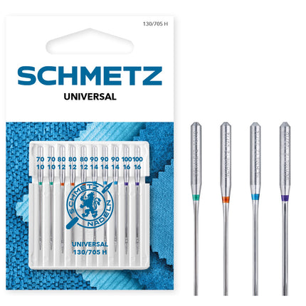 Schmetz | Sewing Machine Needles | Universal Assorted 70(10)-100(16)