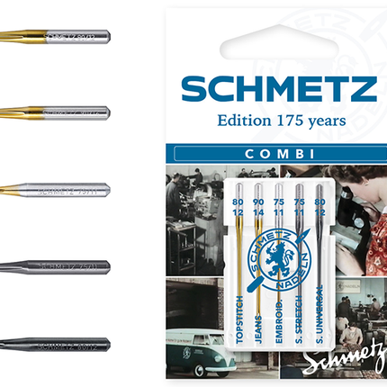 Schmetz | Sewing Machine Needles | Limited Edition 175 Years Combi Set