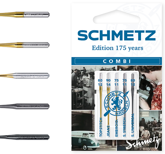 Schmetz | Sewing Machine Needles | Limited Edition 175 Years Combi Set