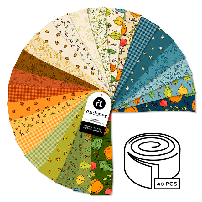 Makower | Harvest Home | 2.5'' Jelly Roll