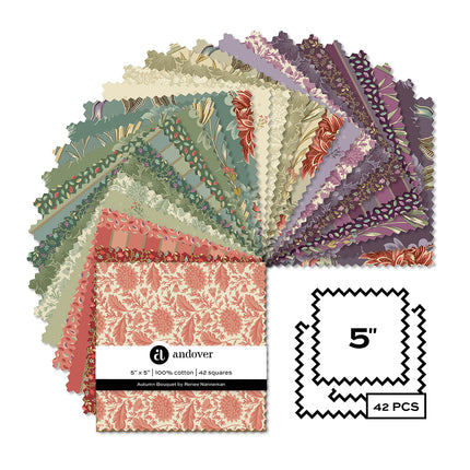 Renee Nanneman | Autumn Bouquet | 5'' Charm Pack